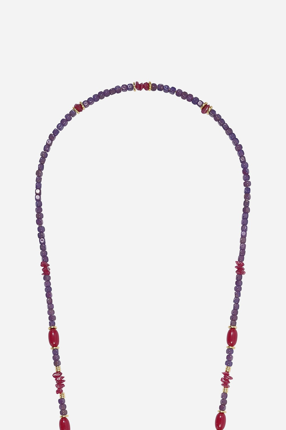 Chaine Longue Moira Violet 120 cm