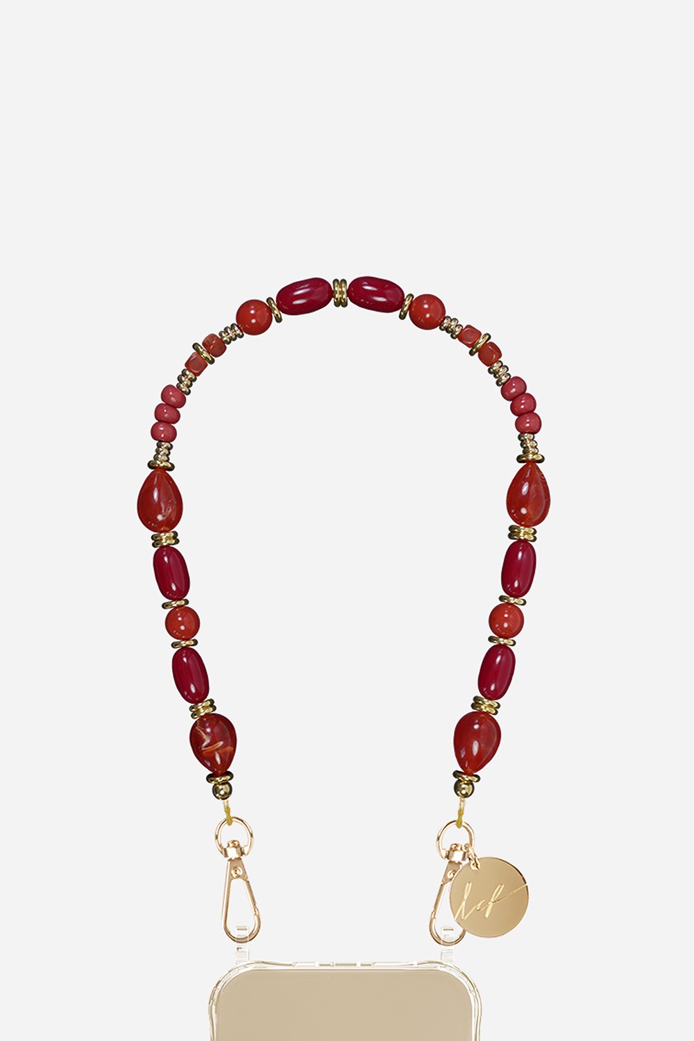 Chaine Courte Francesca Rouge 40 cm