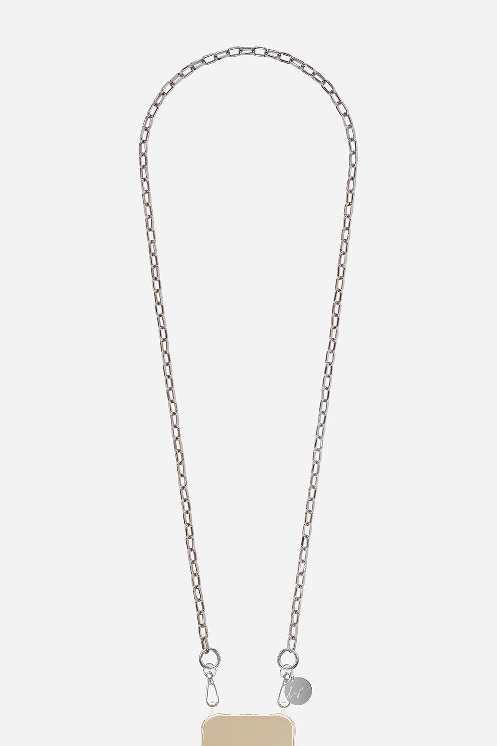 Chaine Longue Petra Argent 120 cm