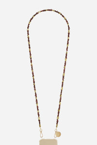 Chaine Longue Liviya Marron 120 cm