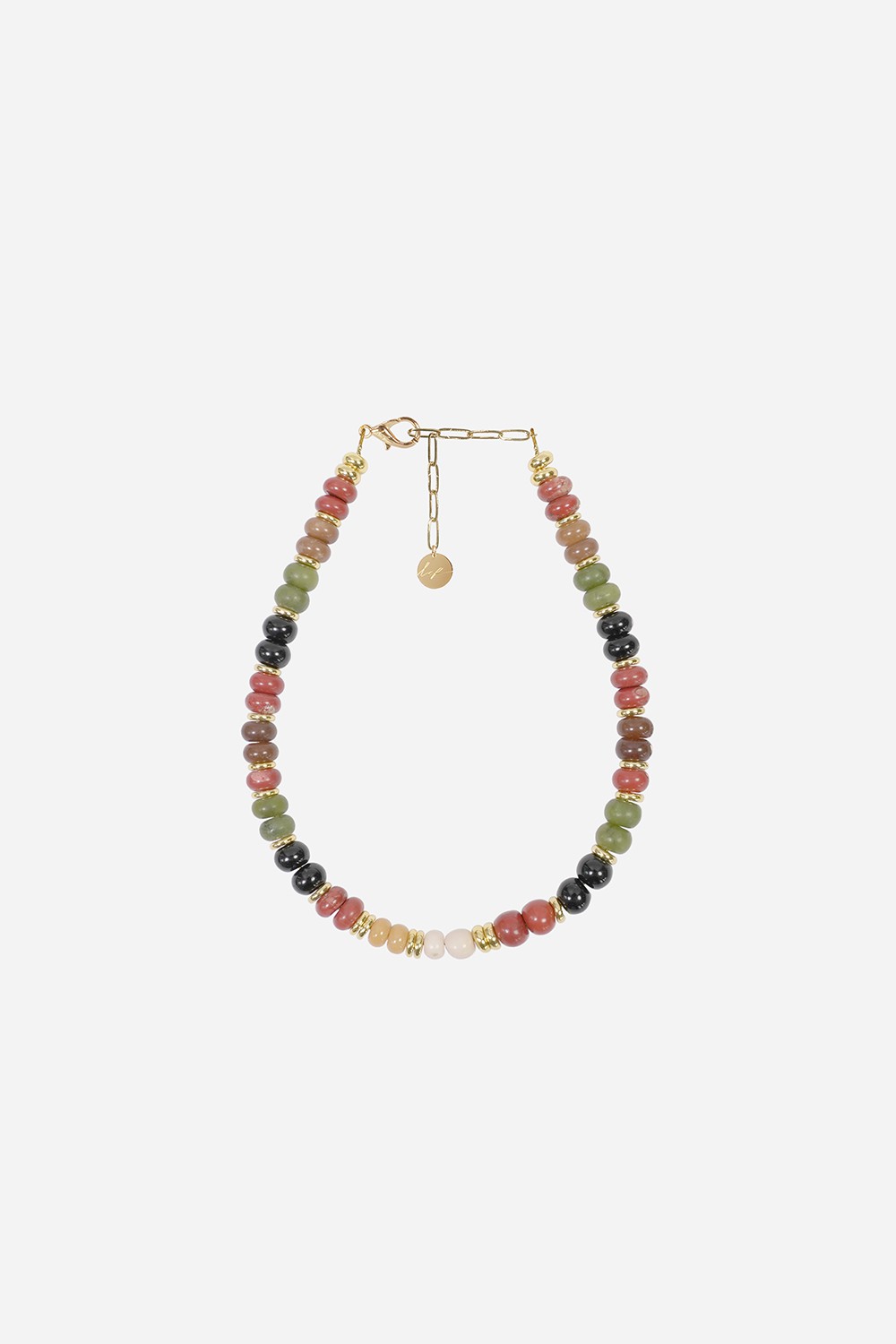 Bijoux Collier Joyce Kaki 40 cm