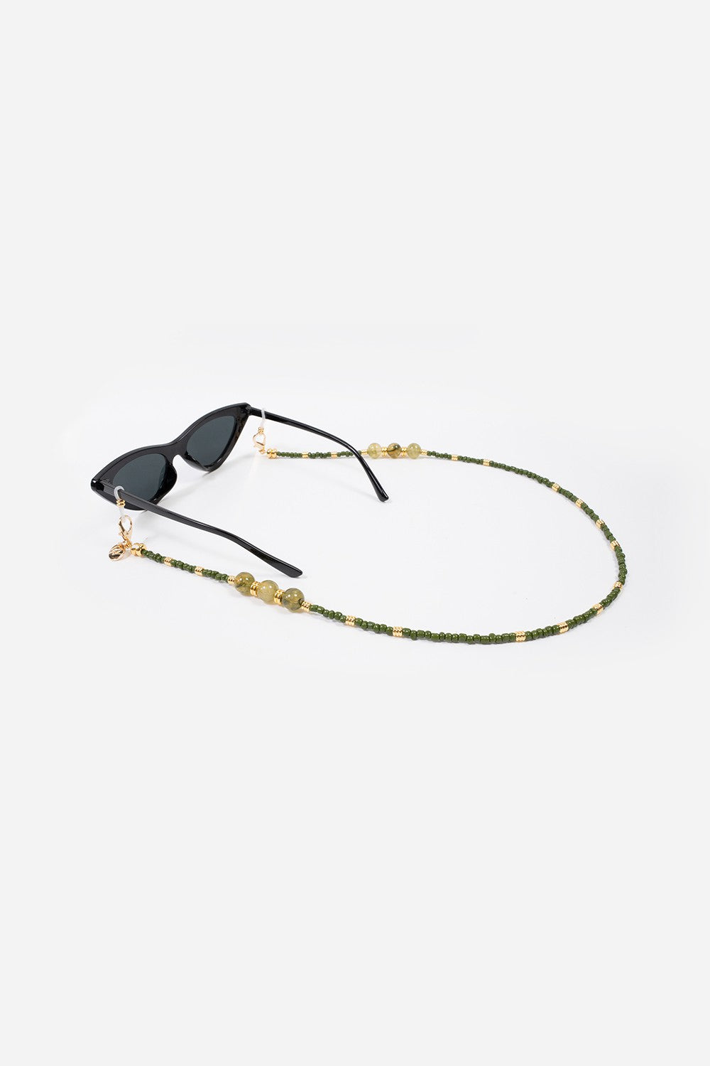 Bijoux Chaine De Lunette Iris Kaki 72 cm