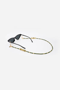Bijoux Chaine De Lunette Iris Kaki 72 cm