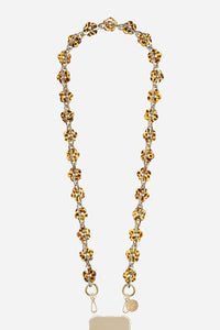 Chaine Longue Cassy Marron 120 cm