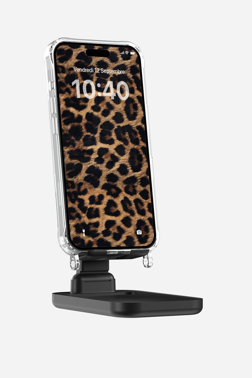 Support Bureau Leopard Noir Et Brun Leopard Noir Et Brun