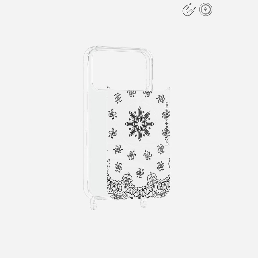 Plaque Magnetique Imprimee Bandana Blanc - 4