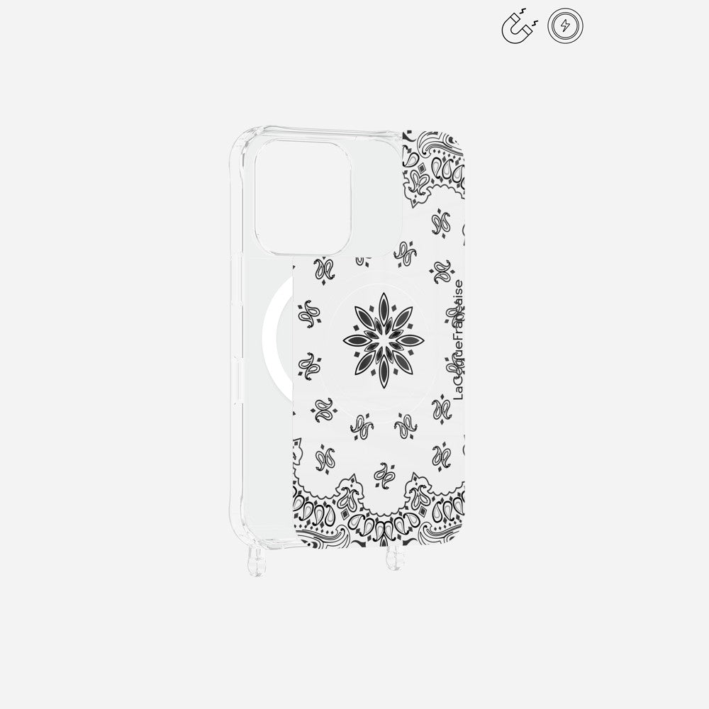 Plaque Magnetique Imprimee Bandana Blanc