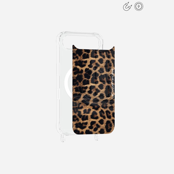 Plaque Magnetique Imprimee Leopard Noir Et Brun