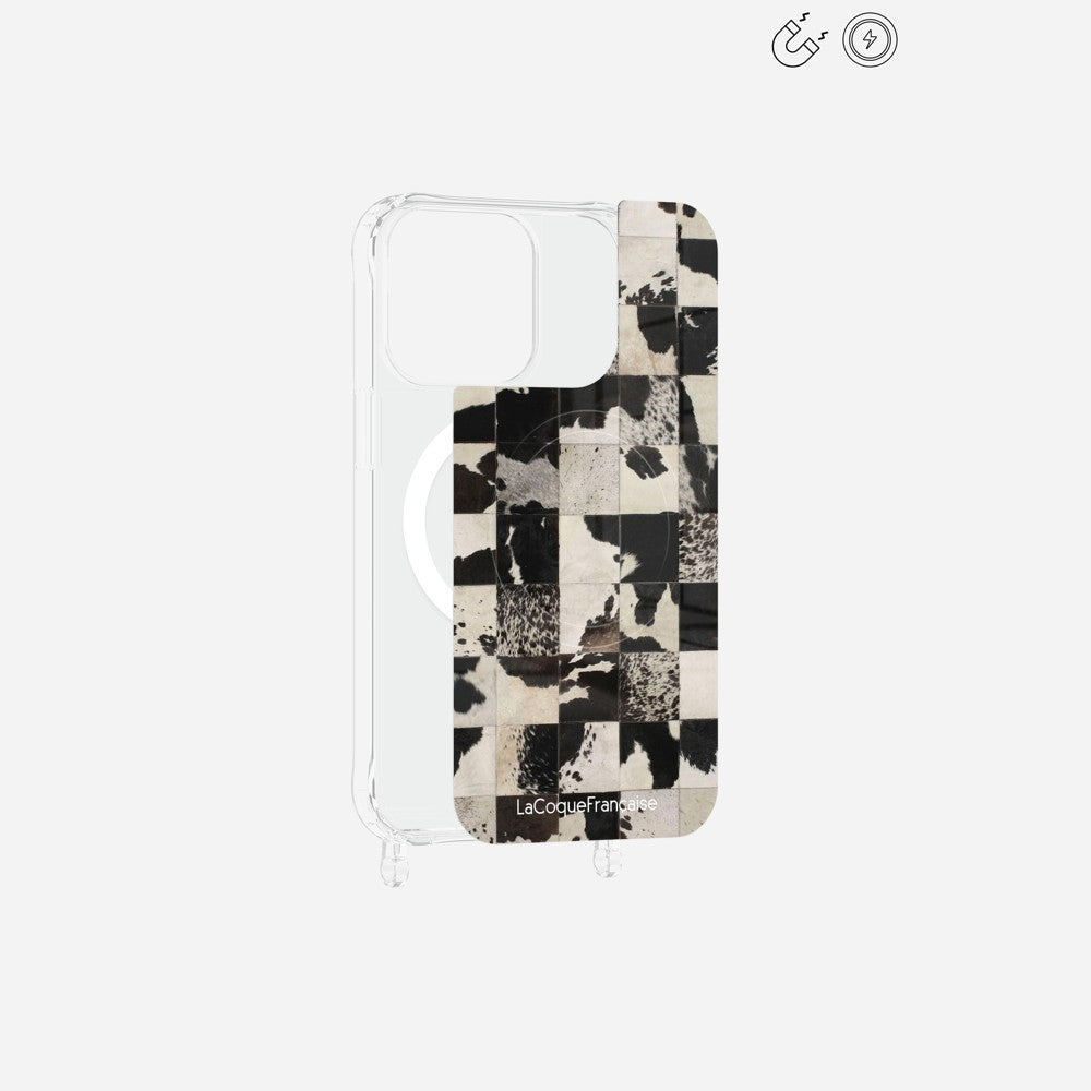 Plaque Imprimee Magnetique iPhone 13 Pro Noir 6.1 Pouces