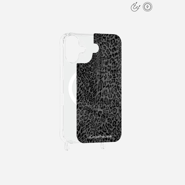 Plaque Imprimee Magnetique iPhone 16 Plus Gris 6.7 Pouces