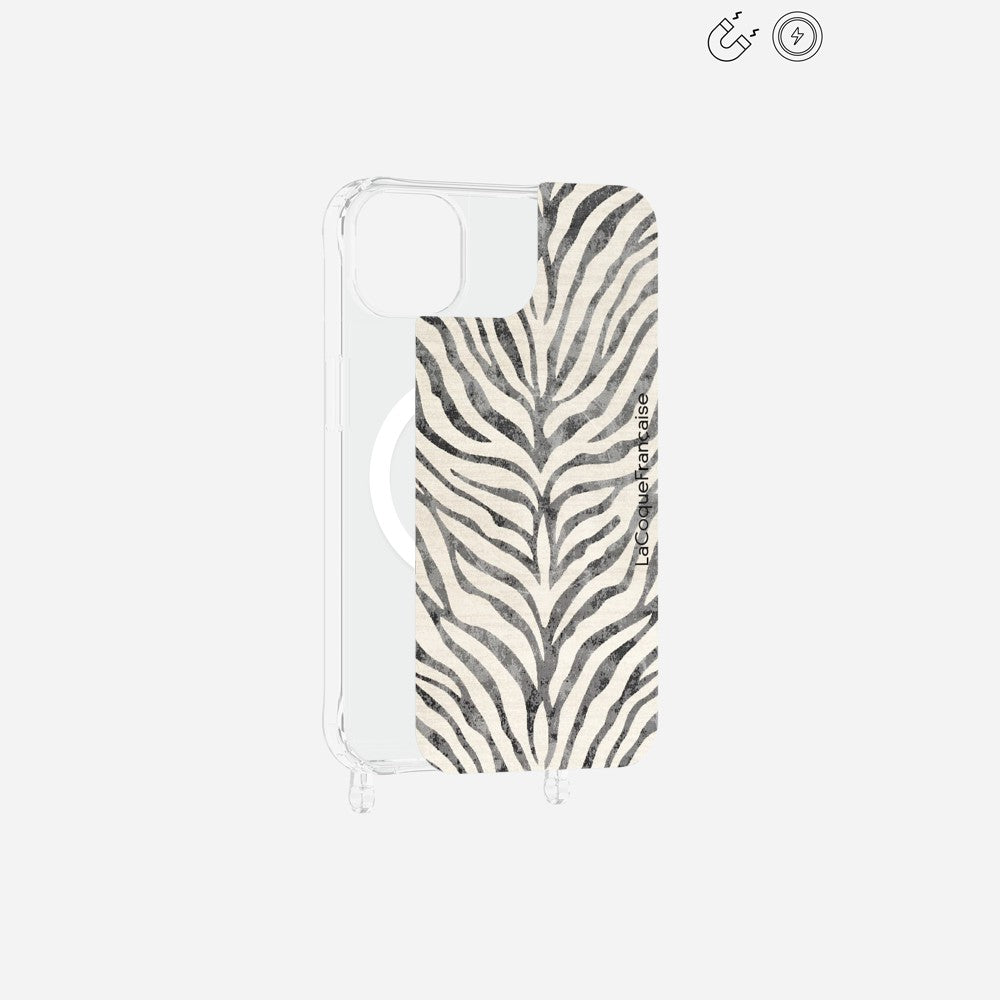 Plaque Imprimee Magnetique iPhone 14 Plus Noir 6.7 Pouces