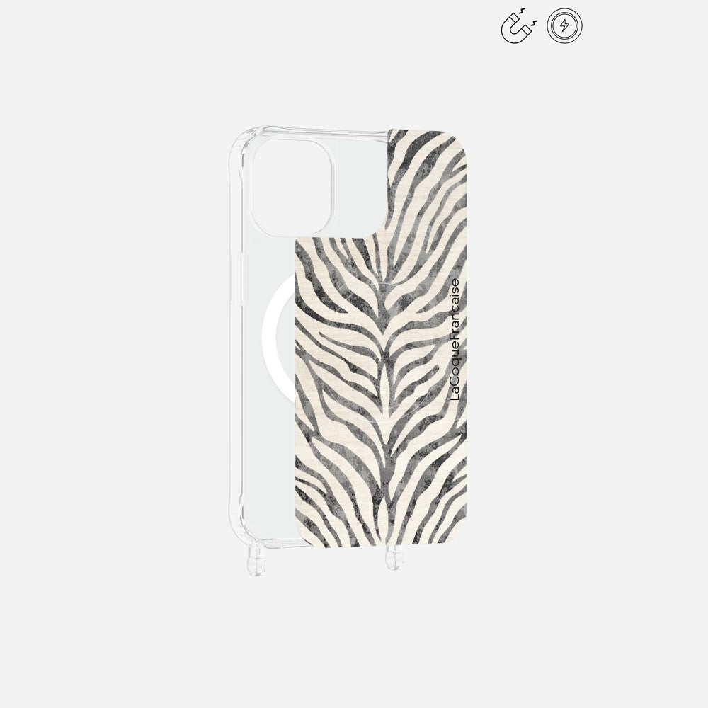 Plaque Imprimee Magnetique iPhone 12/12 Pro Noir 6.1 Pouces