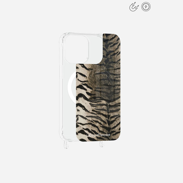 Plaque Imprimee Magnetique iPhone 14 Pro Max Gris 6.7 Pouces