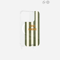 Plaque Imprimee Magnetique iPhone 15 Pro Kaki 6.1 Pouces