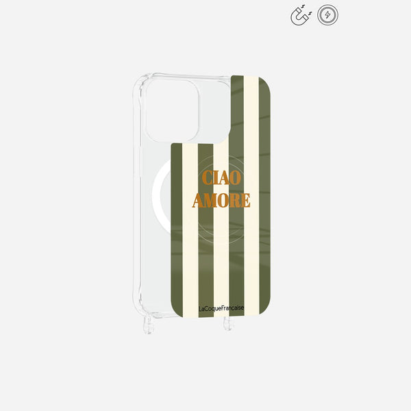 Plaque Imprimee Magnetique iPhone 14 Pro Max Kaki 6.7 Pouces