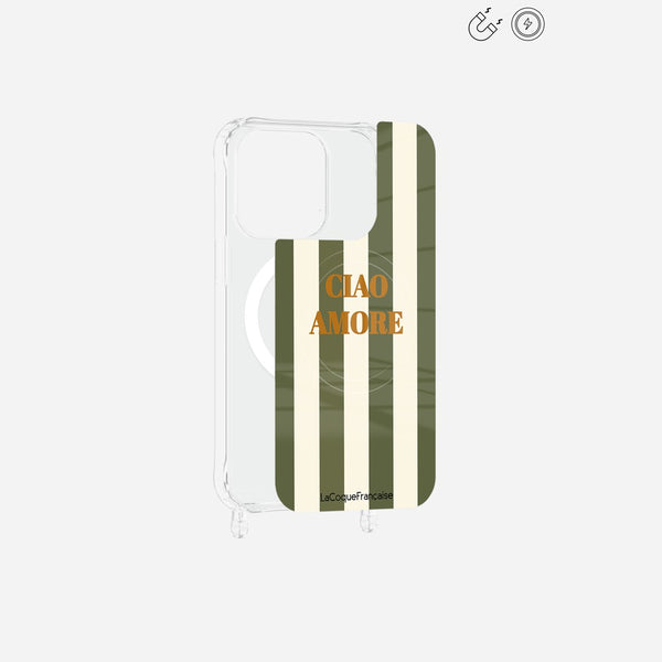 Plaque Imprimee Magnetique iPhone 14 Pro Kaki 6.1 Pouces