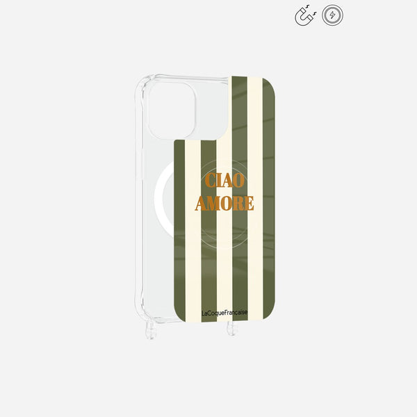 Plaque Imprimee Magnetique iPhone 12/12 Pro Kaki 6.1 Pouces