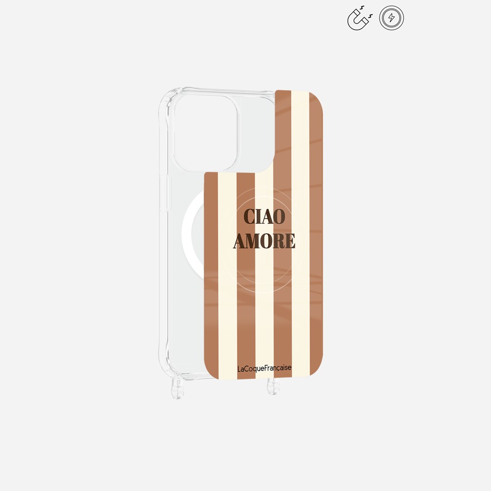 Plaque Imprimee Magnetique iPhone 15 Pro Max Beige 6.7 Pouces