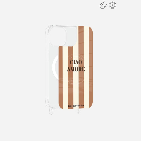 Plaque Imprimee Magnetique iPhone 15 Beige 6.1 Pouces