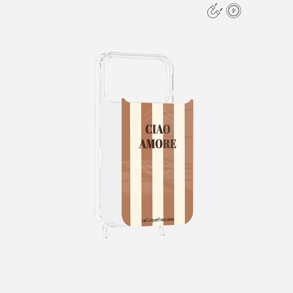 Plaque Magnetique Imprimee Ciao Amore Beige - 3