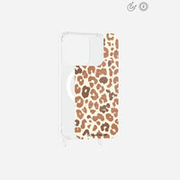 Plaque Imprimee Magnetique iPhone 15 Pro Marron 6.1 Pouces