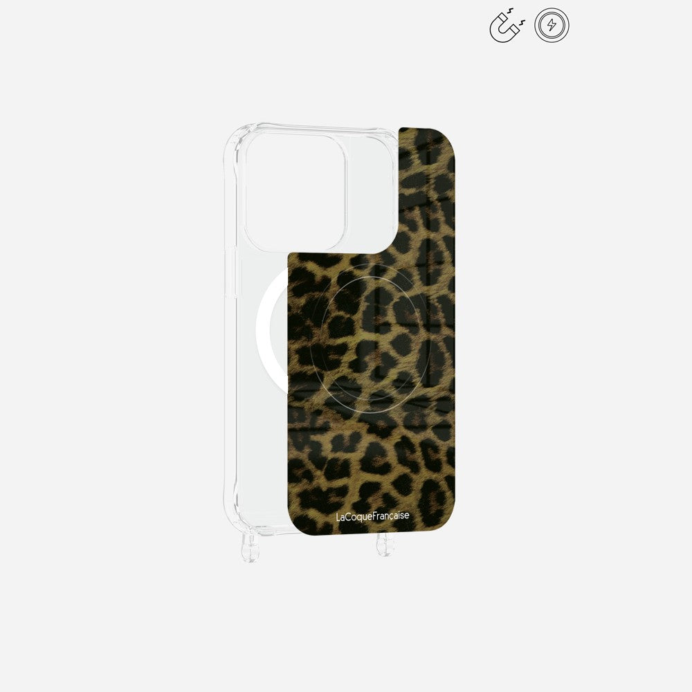 Plaque Magnetique Imprimee Leopard Kaki Et Noir