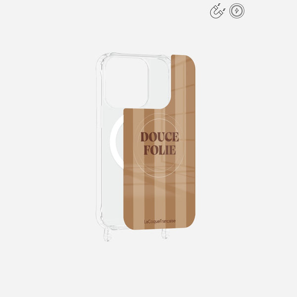 Plaque Imprimee Magnetique iPhone 15 Pro Ocre 6.1 Pouces