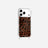 Coque Anneaux Imprimee Leopard Terracotta Et Noir