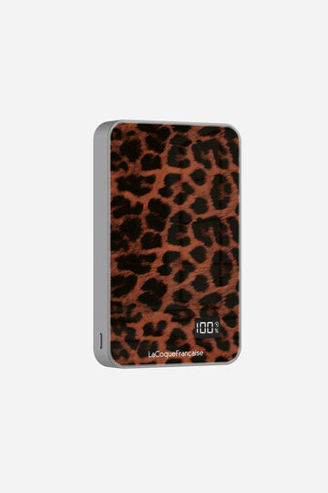 Batterie Magsafe Leopard Terracotta Et Noir Terracotta 10 000 Mah