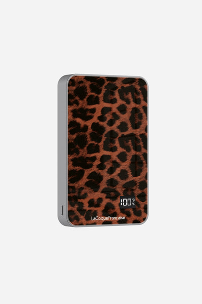 Batterie Magsafe Leopard Terracotta Et Noir Terracotta 10 000 Mah