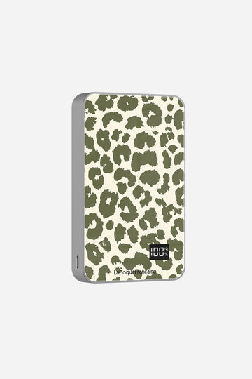 Batterie Magsafe Leopard Kaki Kaki 10 000 Mah