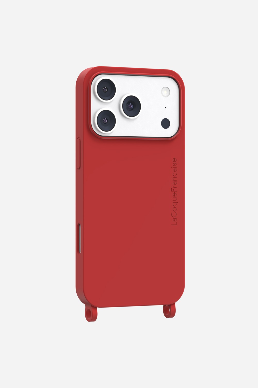 Coque Anneaux Soft Touch Bordeaux