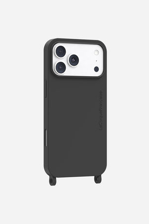 Coque Anneaux Soft Touch Noir - 4