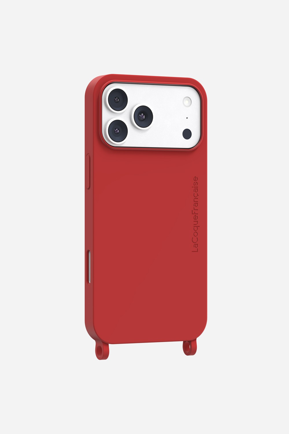 Coque Anneaux Soft Touch Bordeaux