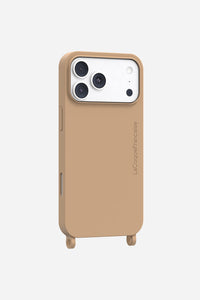 Coque Anneaux Soft Touch Beige