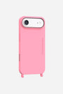 Coque Anneaux Soft Touch Rose