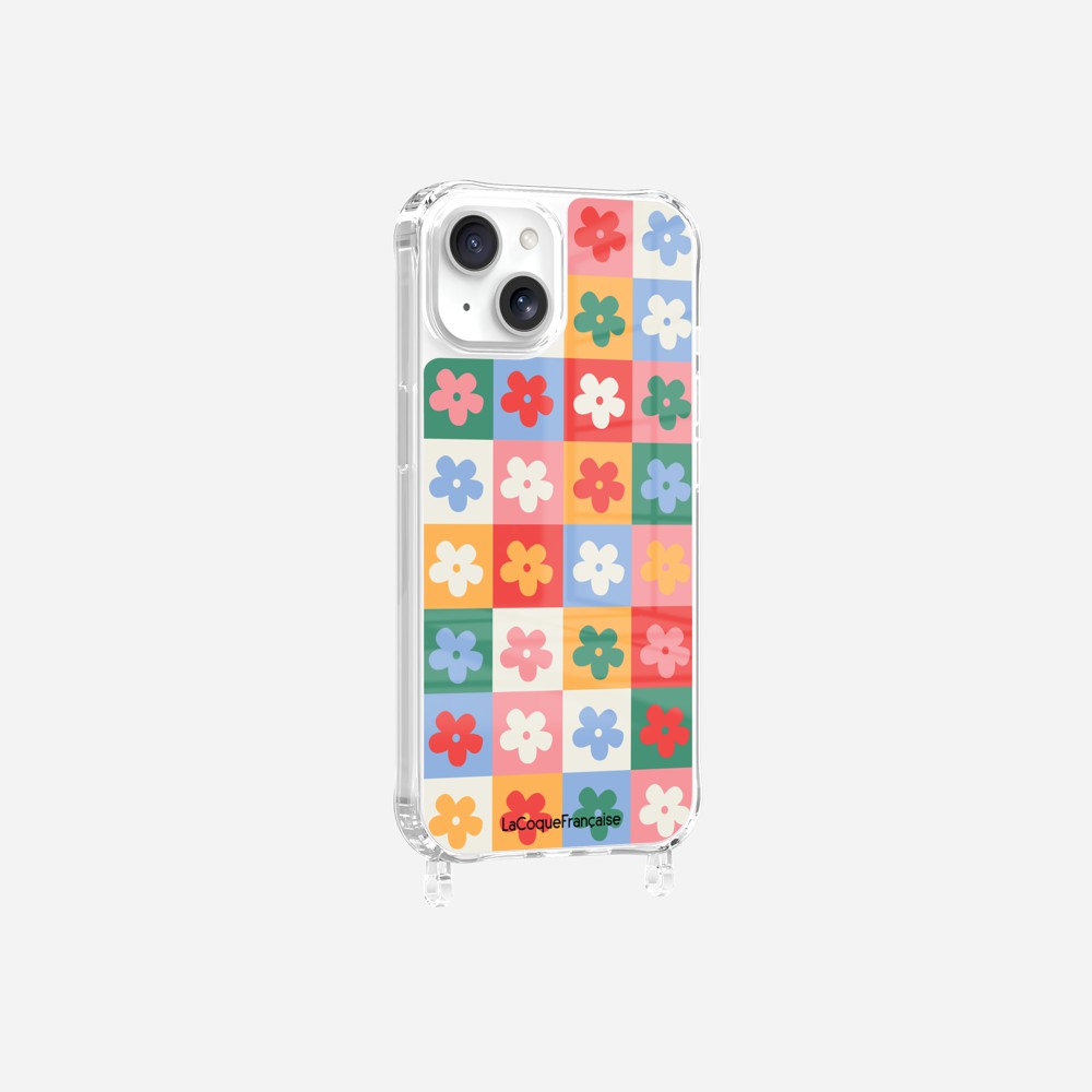 Coque Anneaux Imprimee Flower Power