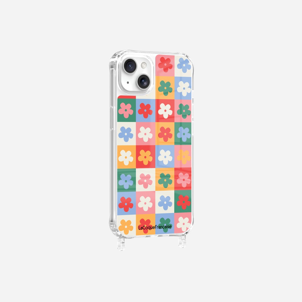 Coque Anneaux Imprimee Flower Power