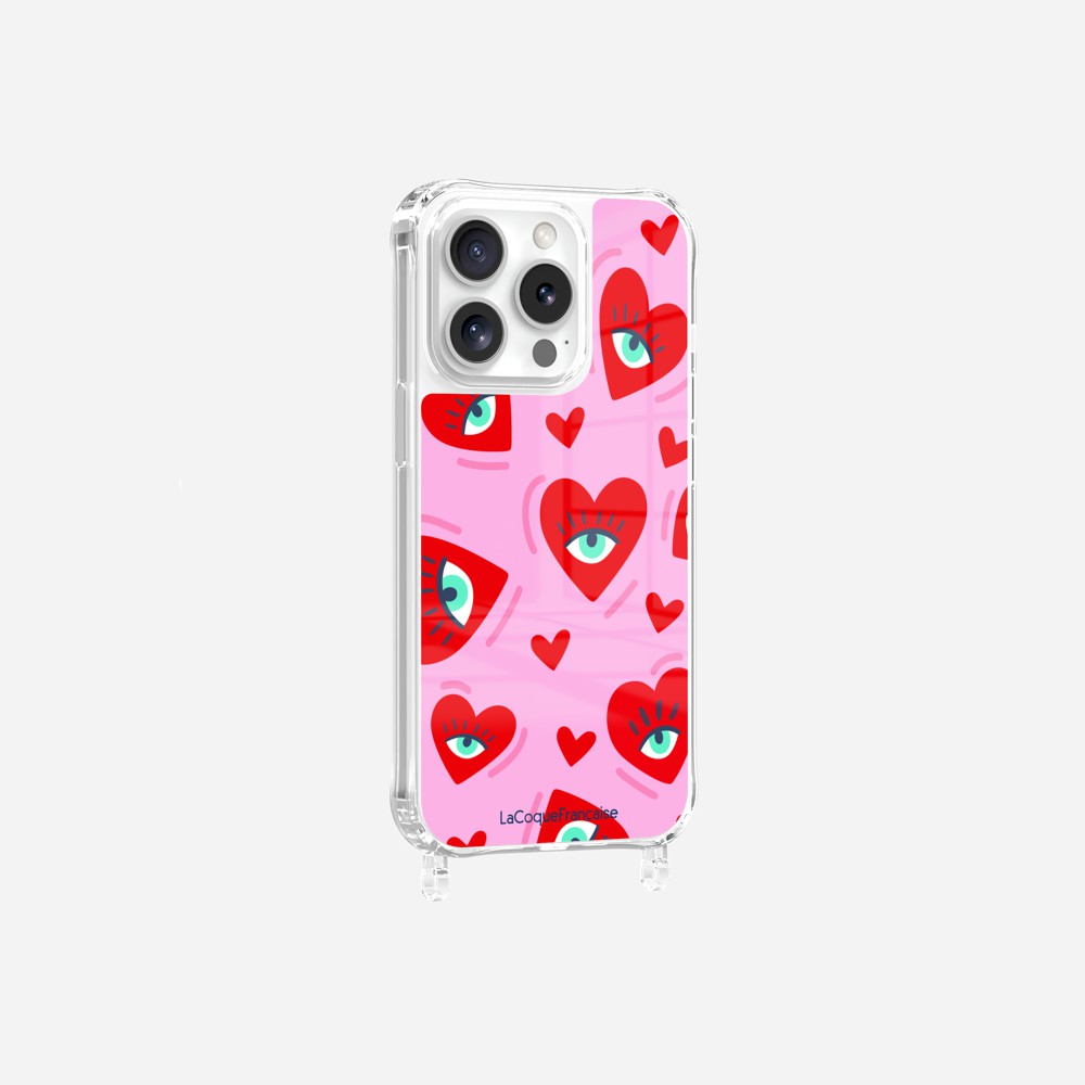 Coque Anneaux Imprimee Yeux D'amour