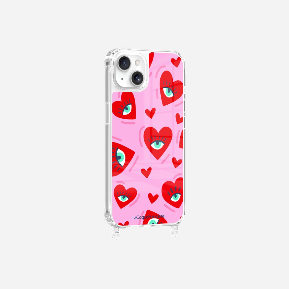 Coque Anneaux Imprimee Yeux D'amour