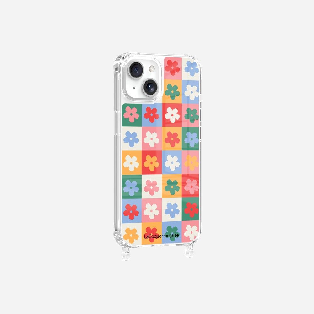 Coque Anneaux Imprimee Flower Power
