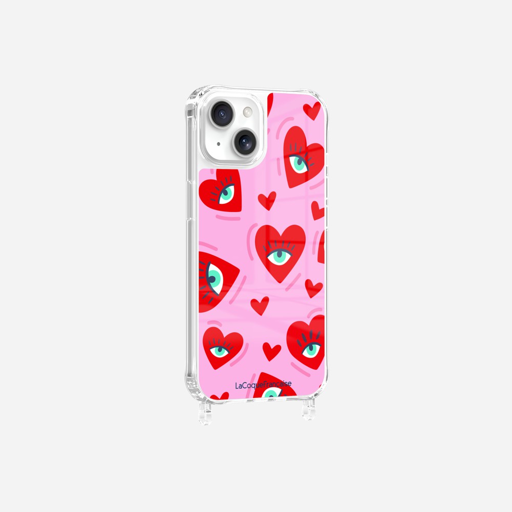 Coque Anneaux Imprimee Yeux D'amour