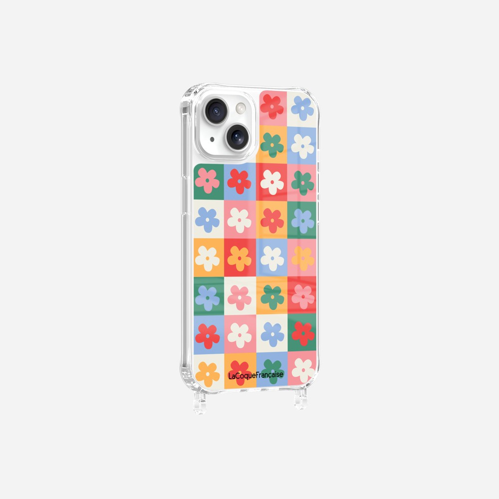 Coque Anneaux Imprimee Flower Power
