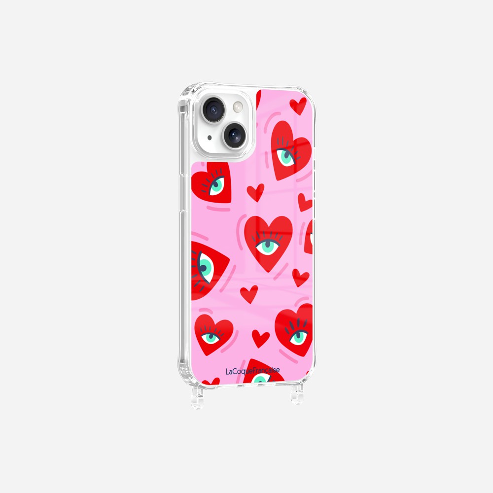 Coque Anneaux Imprimee Yeux D'amour