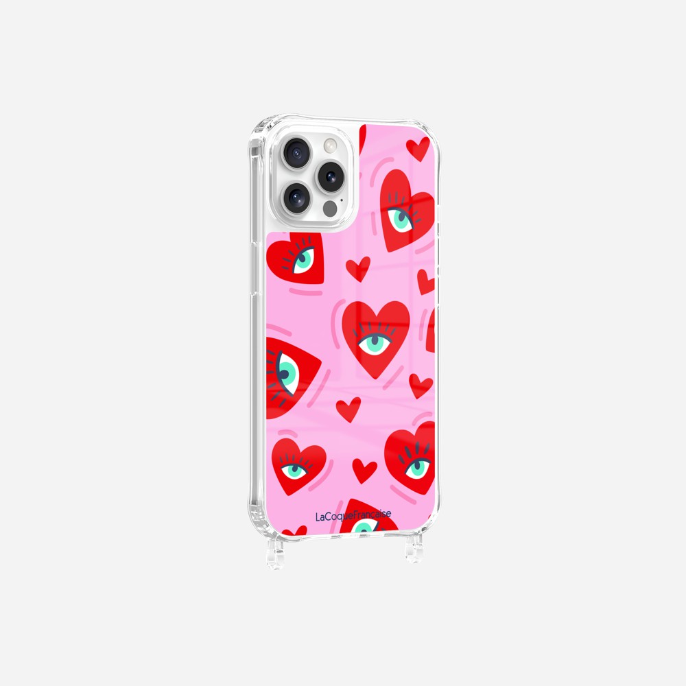 Coque Anneaux Imprimee Yeux D'amour