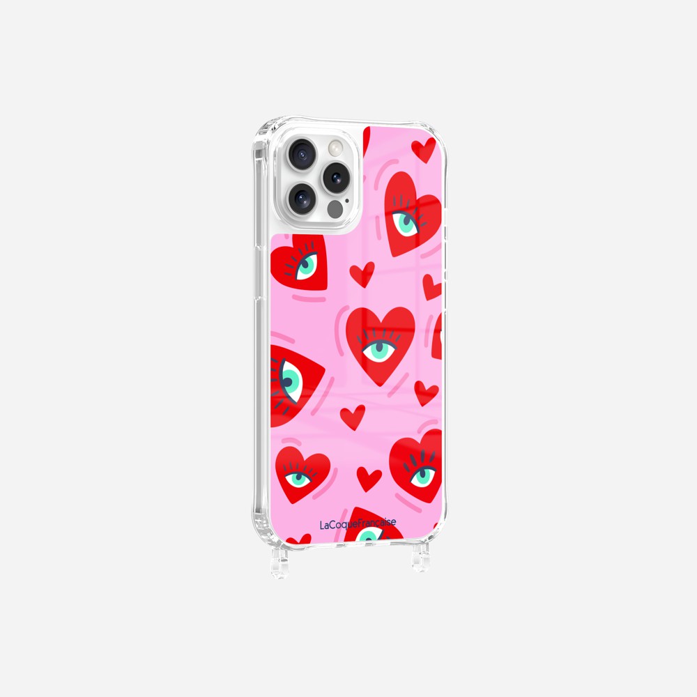 Coque Anneaux Imprimee Yeux D'amour