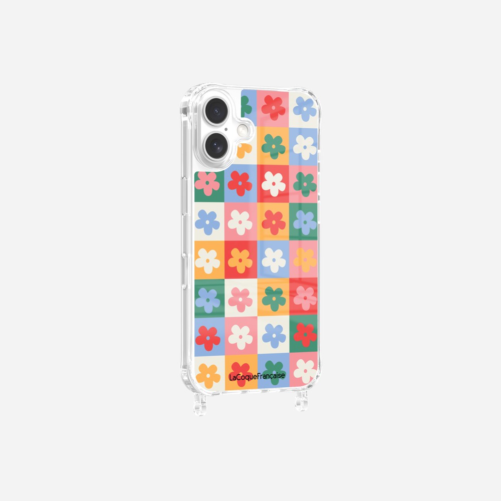 Coque Anneaux Imprimee Flower Power
