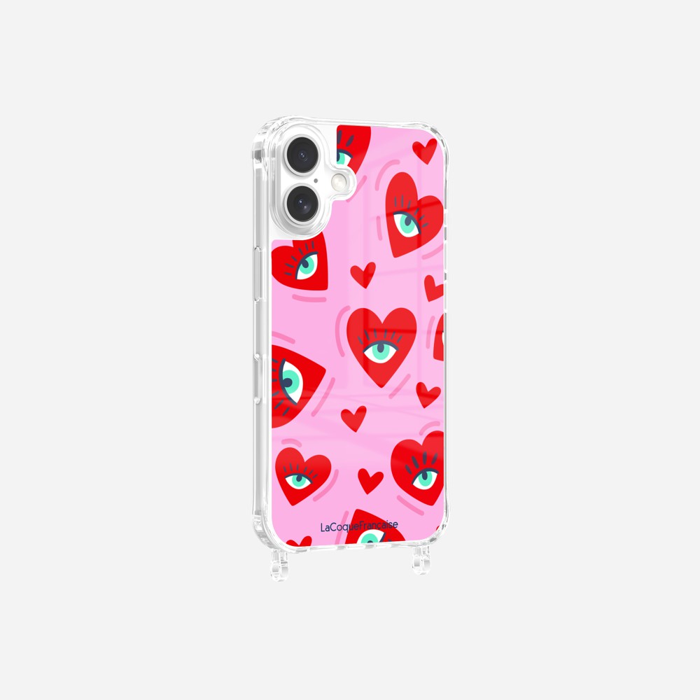 Coque Anneaux Imprimee Yeux D'amour