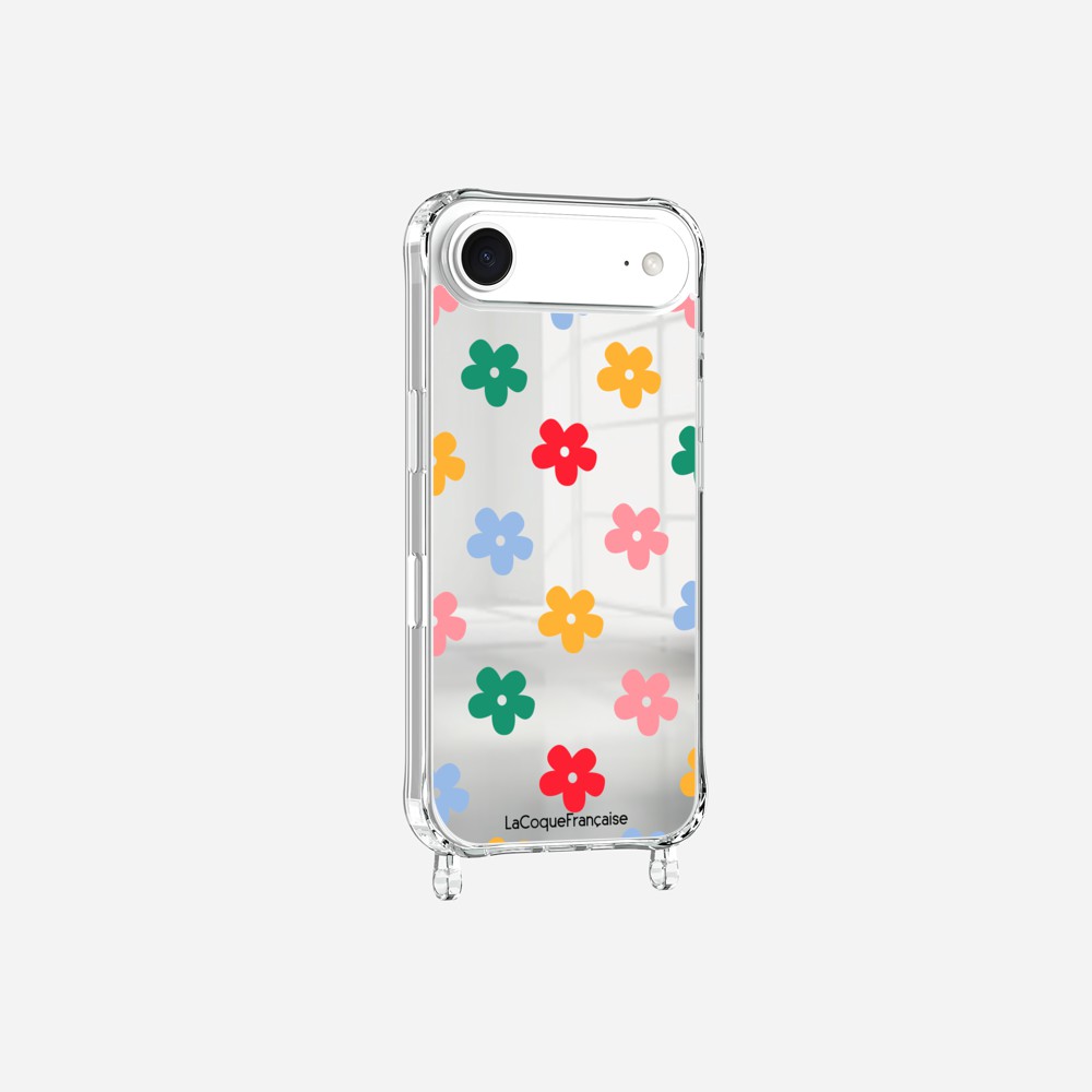 Coque Anneaux Miroir Imprimee Flower - 3