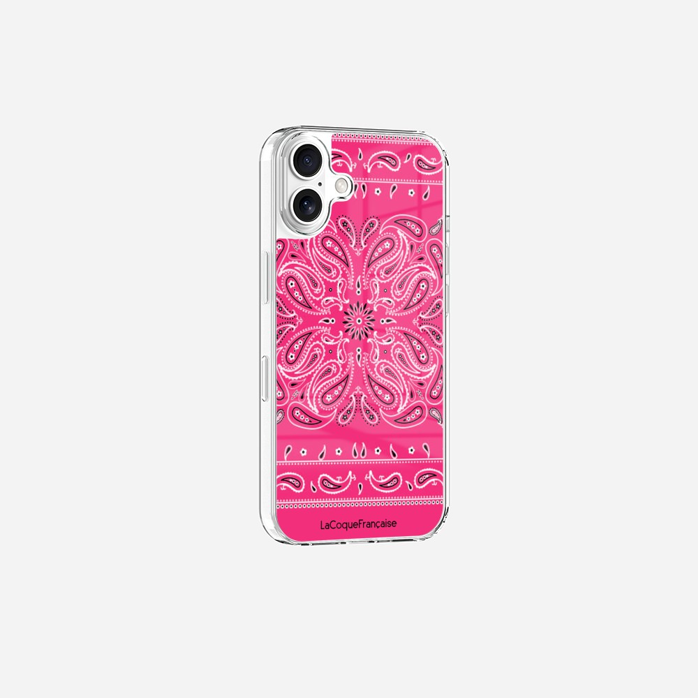 Ringless Case Printed Bandana Neon Pink